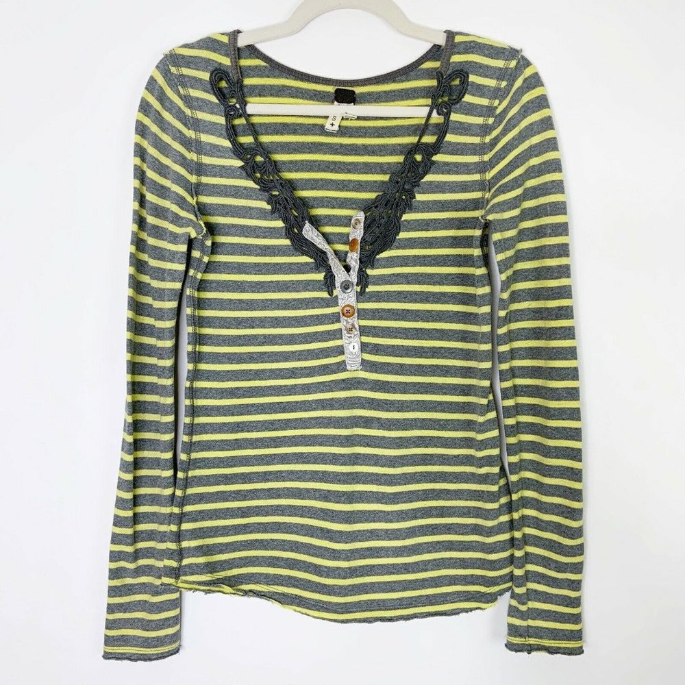 Free People Henley Top Size Small - Picture 8 of 11